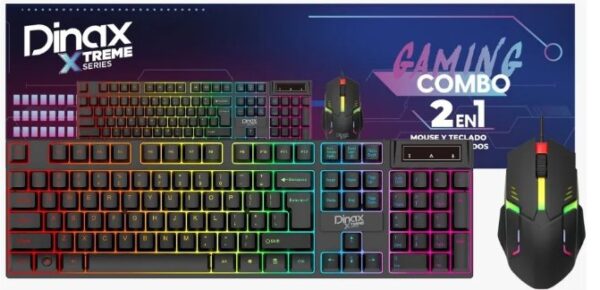 Teclado y mouse retroiluminado con cable