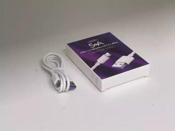 Cable (carga rápida) usb a Tipo C 5A - 1 metro