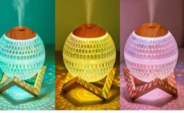 LAMPARA HUMIDIFICADOR ESFERA DE CRISTAL